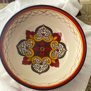 Serving Bowl Hand Painted